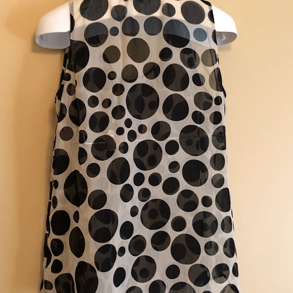 Violet & Claire Size L Polka Dot Sleeveless Top - Picture 4 of 5